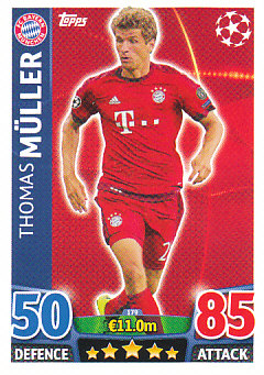 Thomas Muller Bayern Munchen 2015/16 Topps Match Attax CL #179